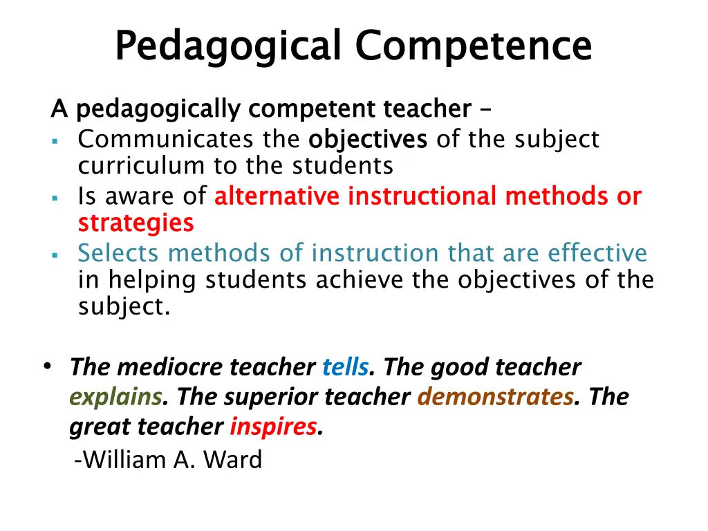 pedagogical competence