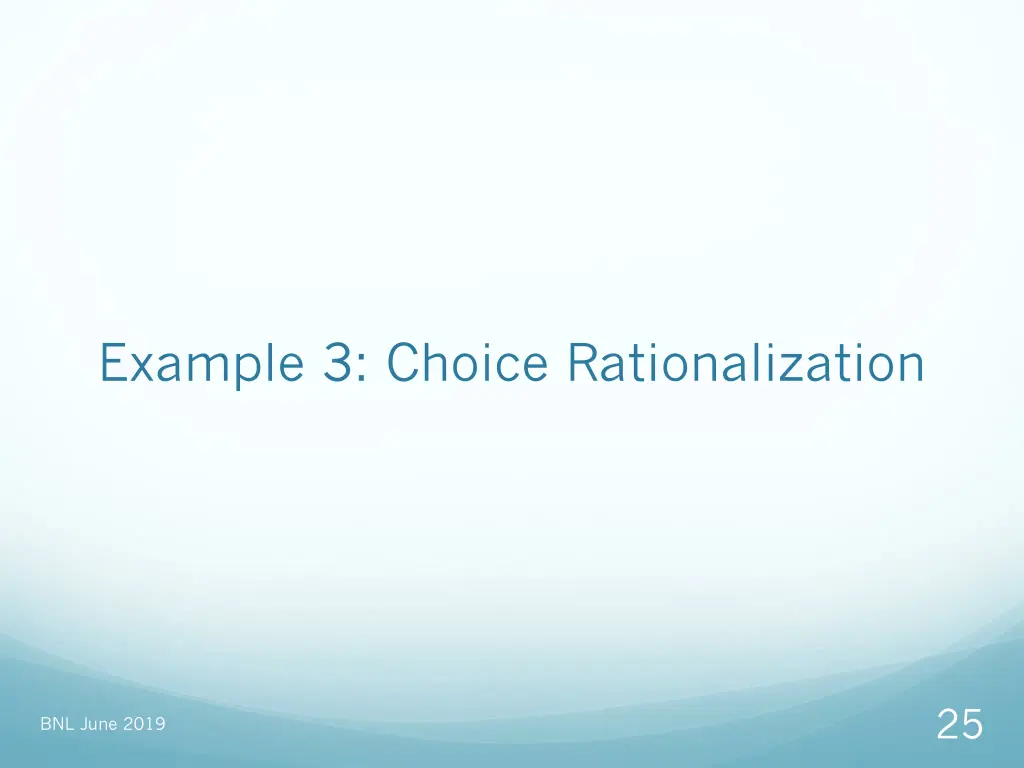 example 3 choice rationalization