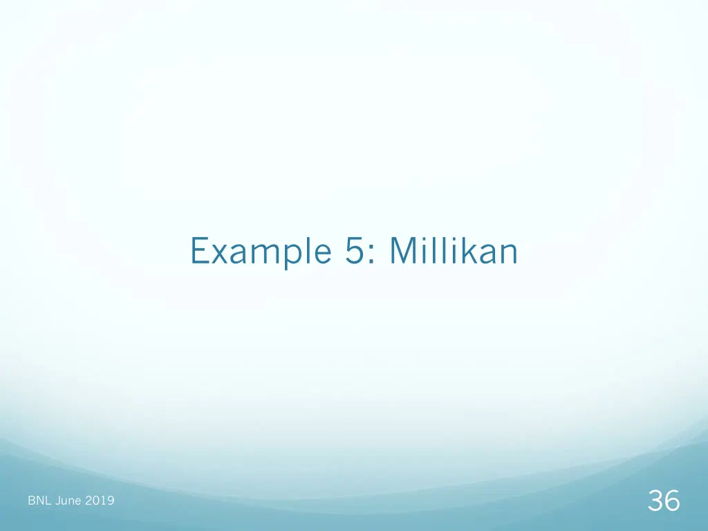 example 5 millikan