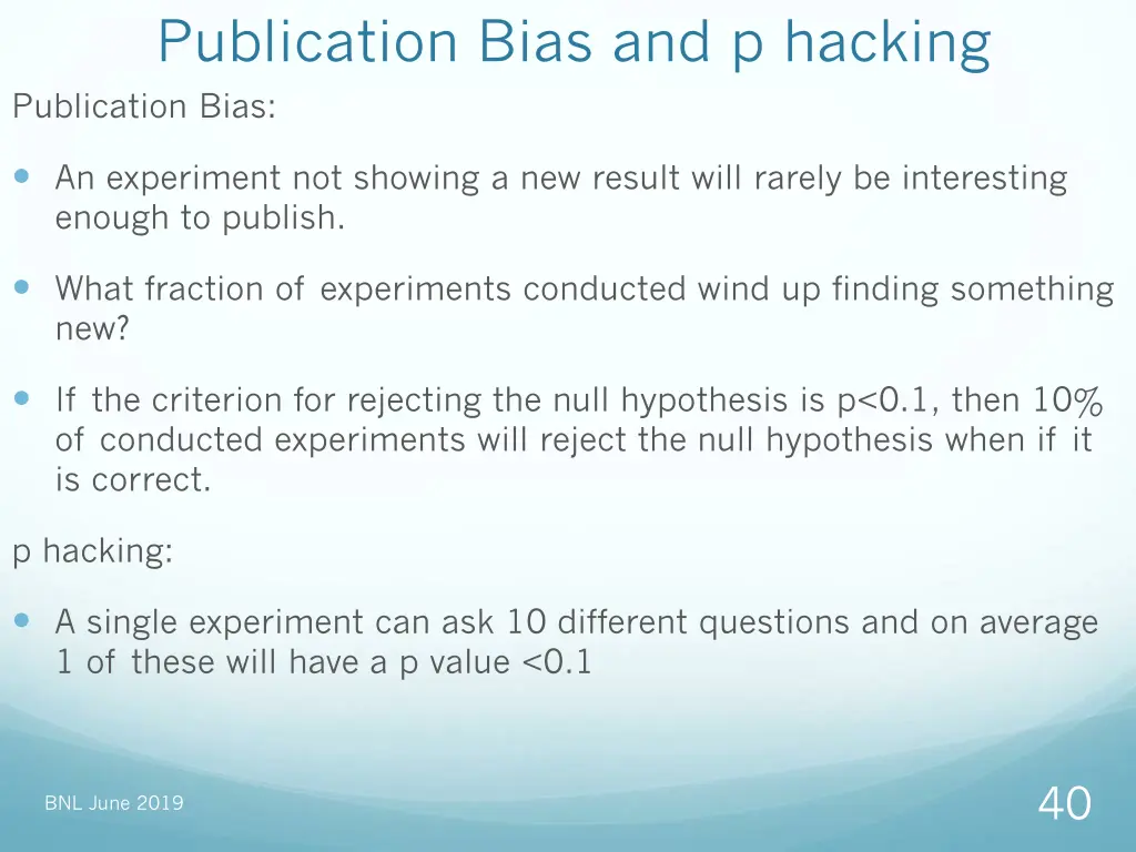 publication bias and p hacking publication bias