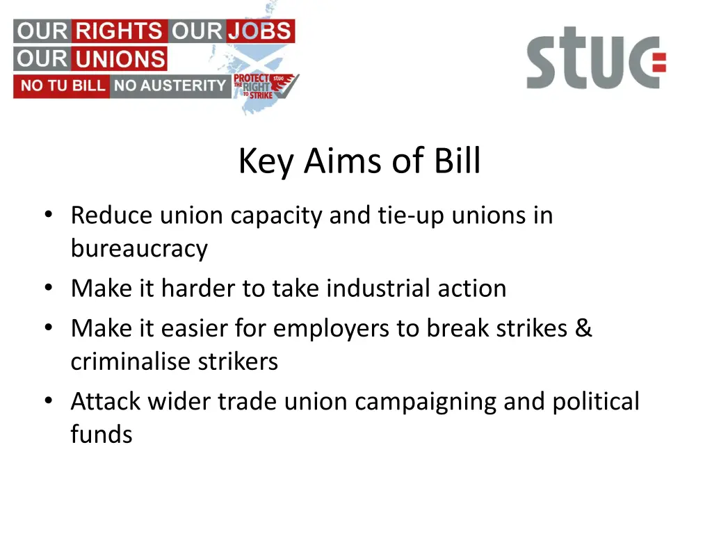 key aims of bill