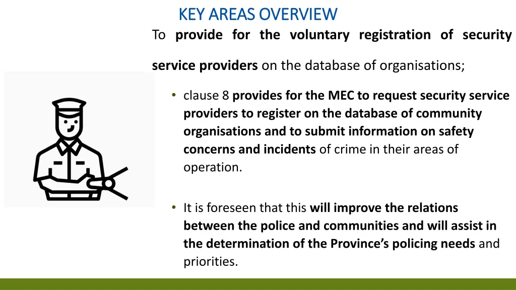 key areas overview key areas overview to provide 1