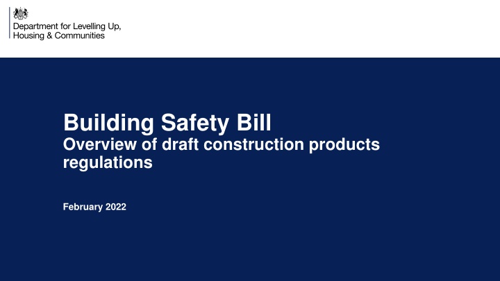 building safety bill overview of draft