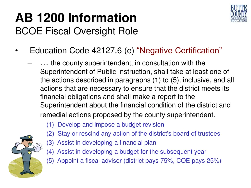 ab 1200 information bcoe fiscal oversight role 7