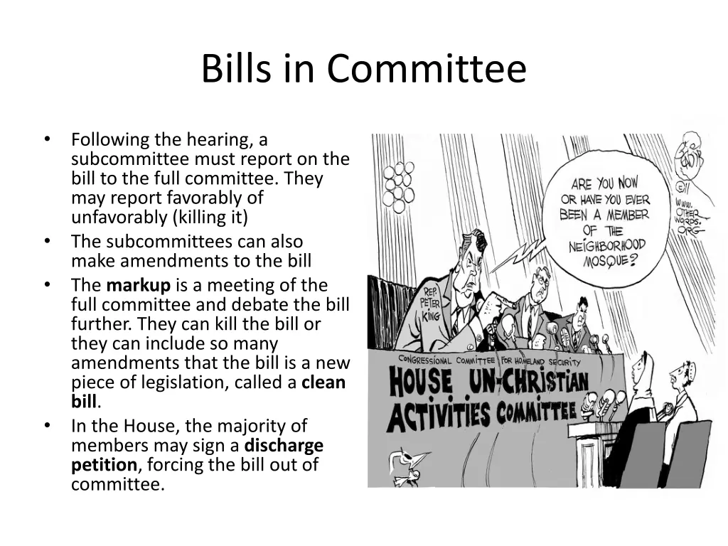 bills in committee 1