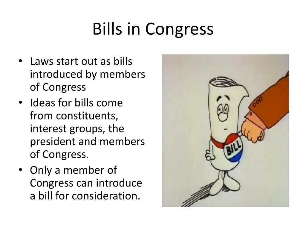 bills in congress