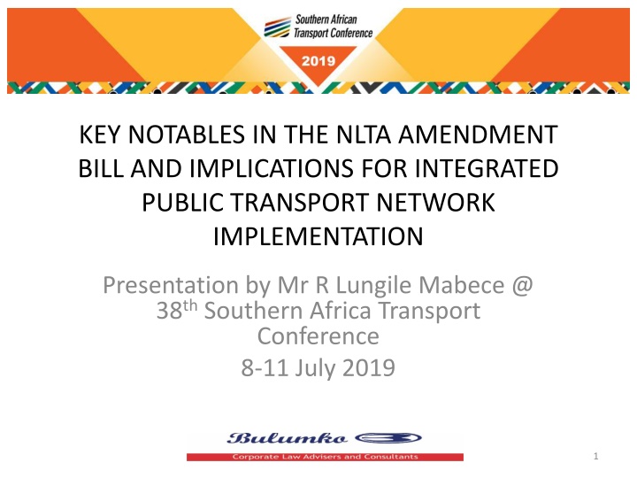 key notables in the nlta amendment bill