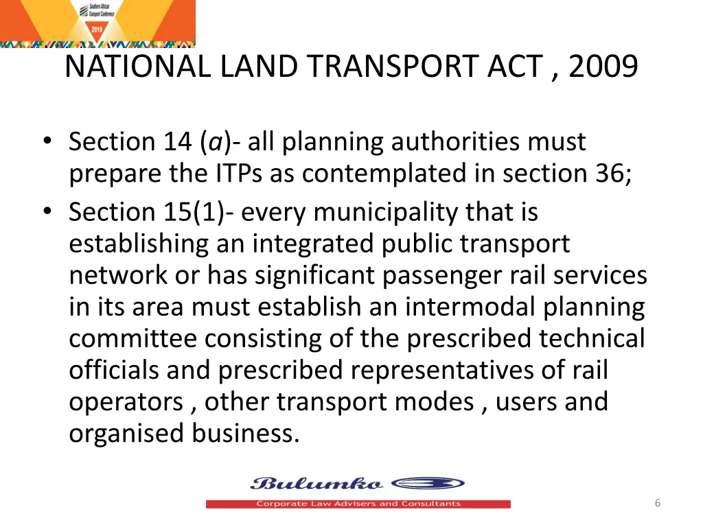 national land transport act 2009 1