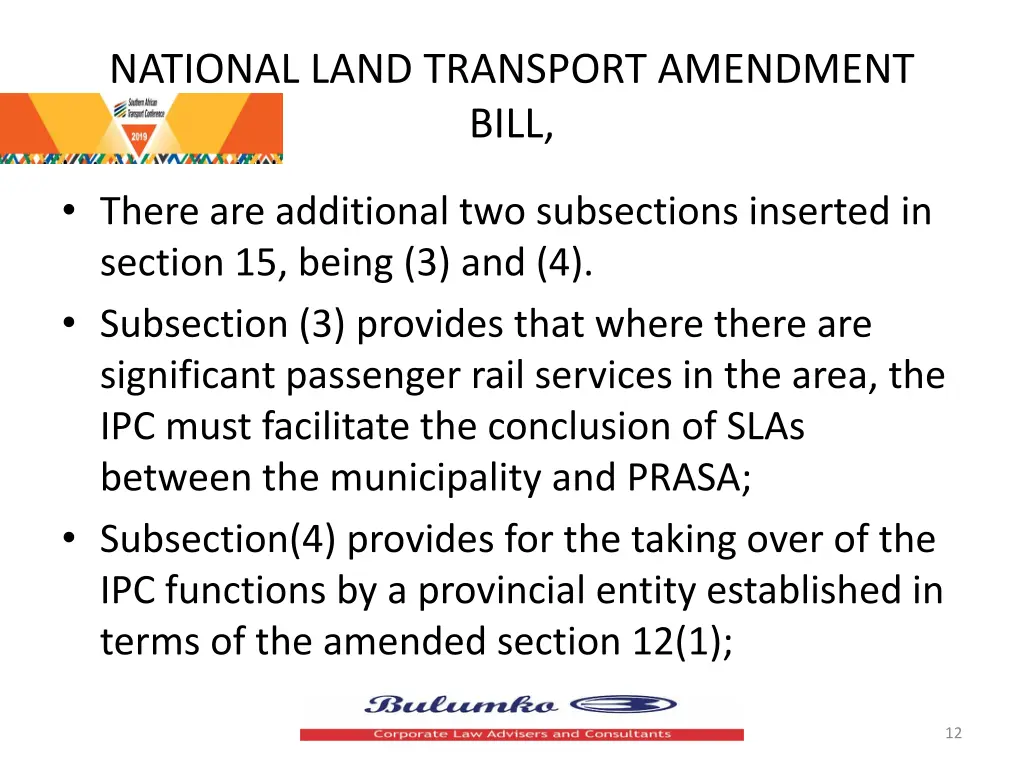 national land transport amendment bill 4