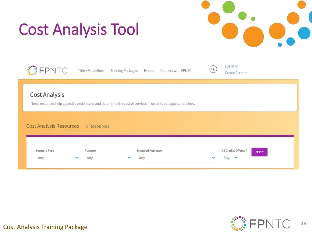 cost analysis tool cost analysis tool