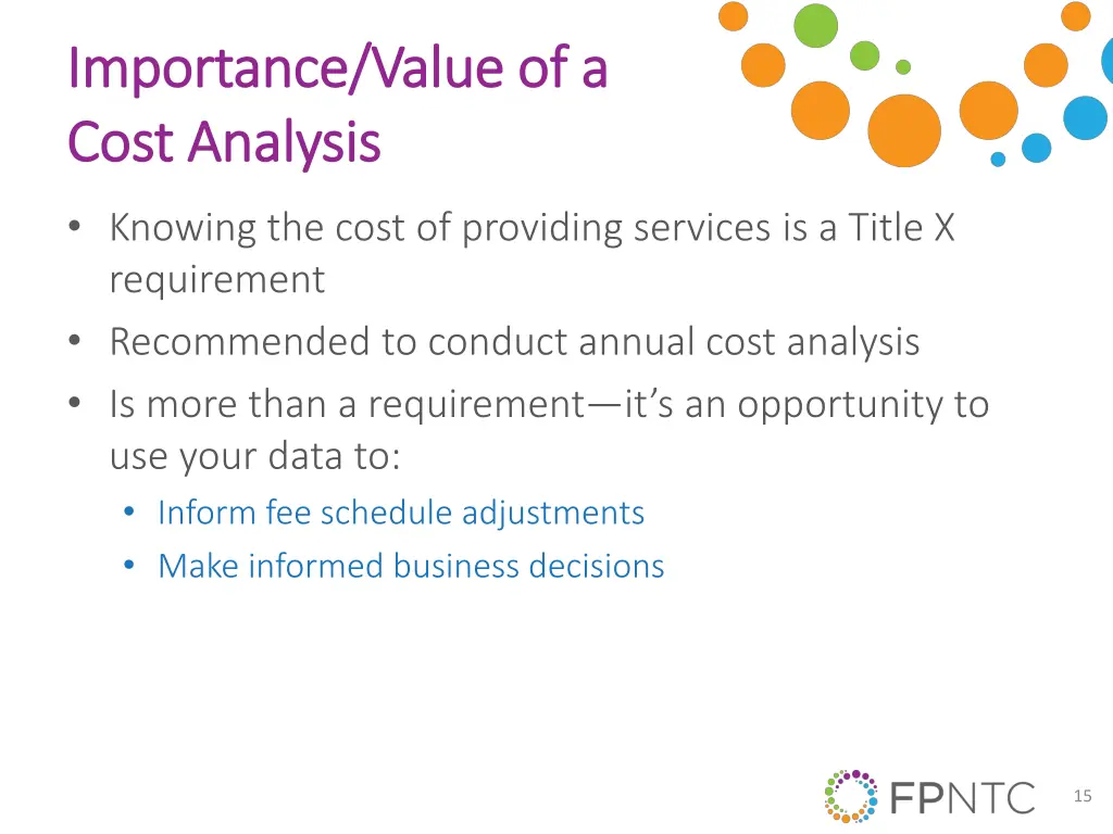 importance value of a importance value of a cost