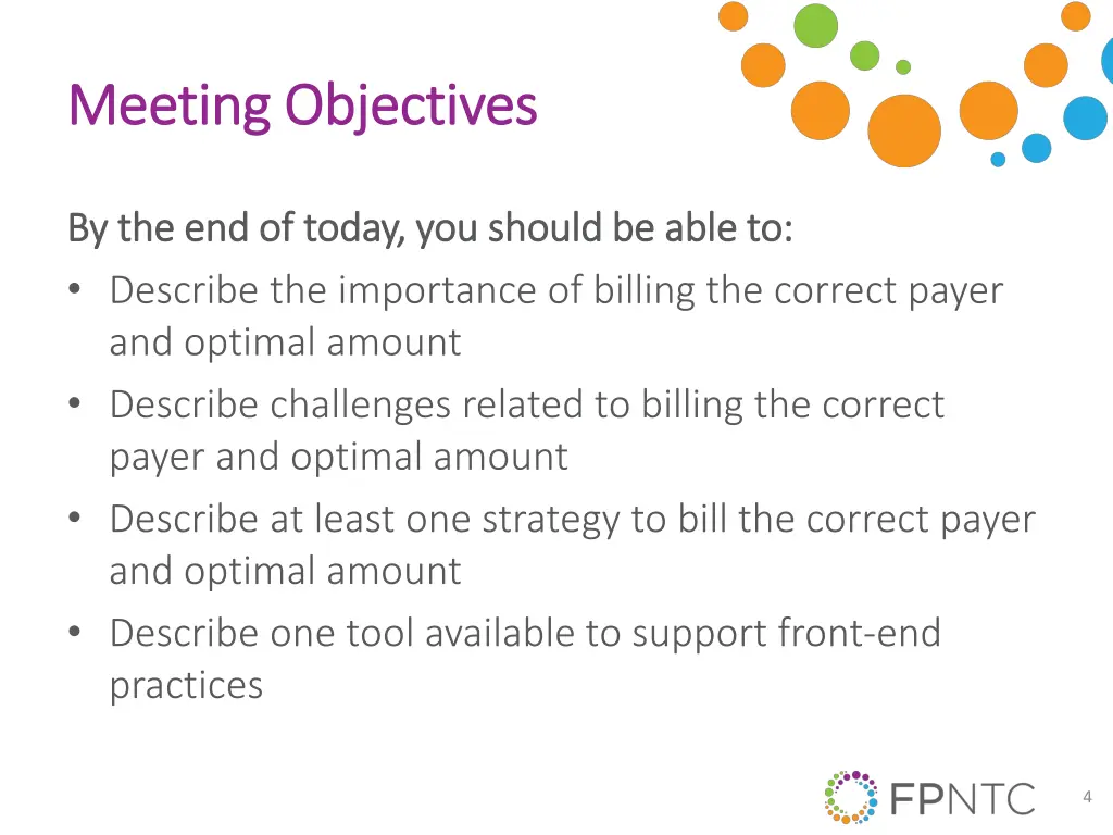 meeting objectives meeting objectives