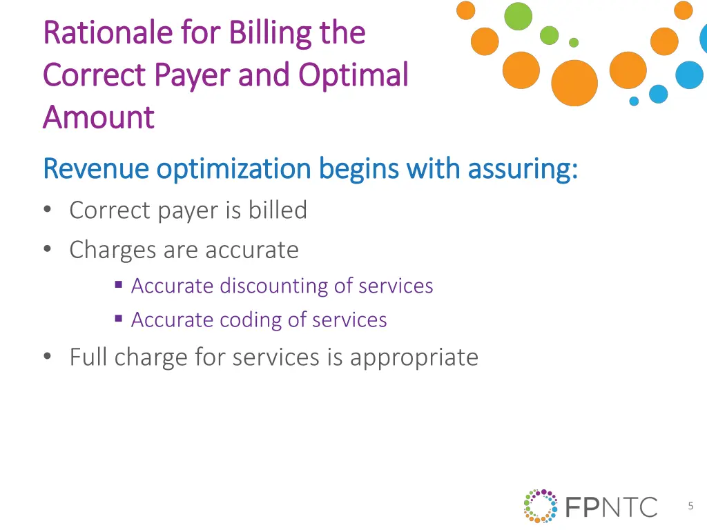 rationale for billing the rationale for billing