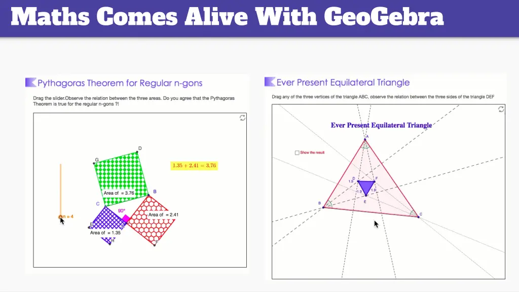 maths comes alive with geogebra