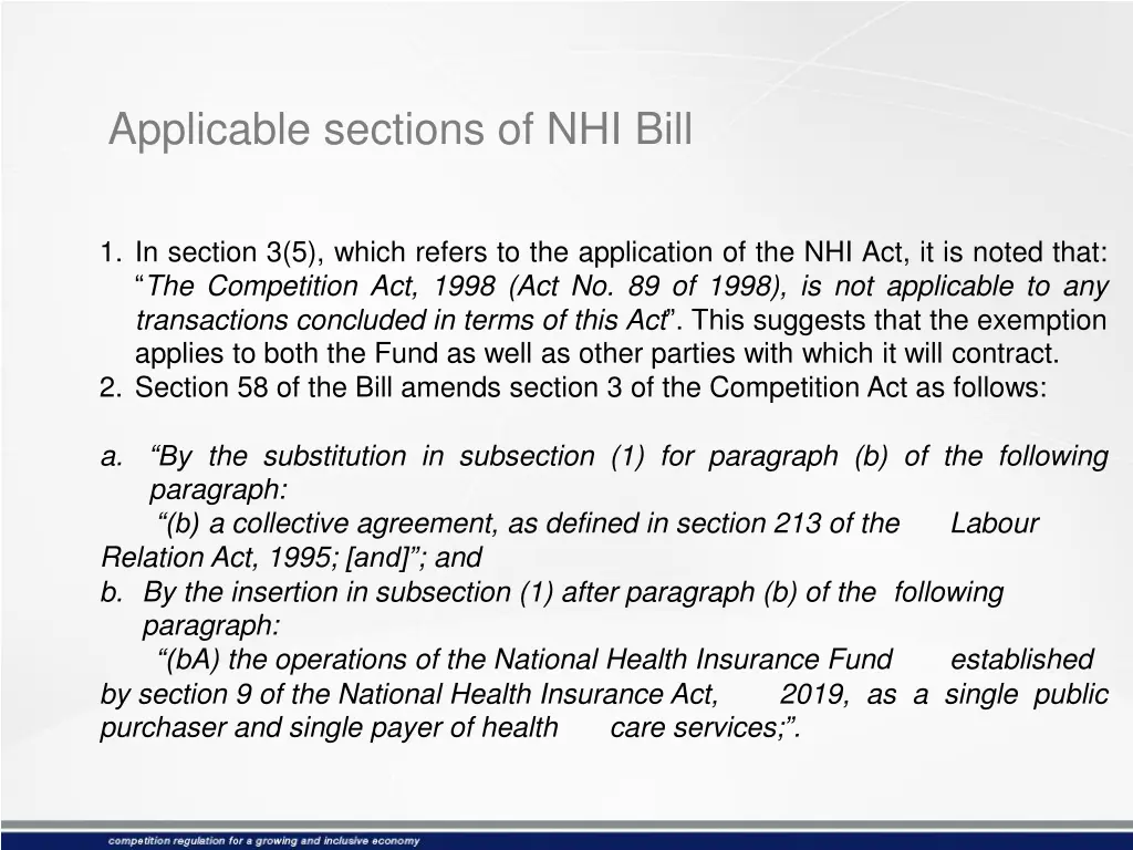 applicable sections of nhi bill