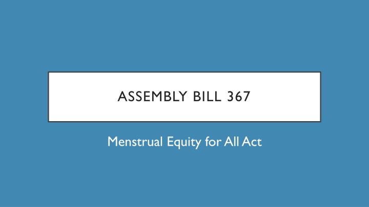 assembly bill 367