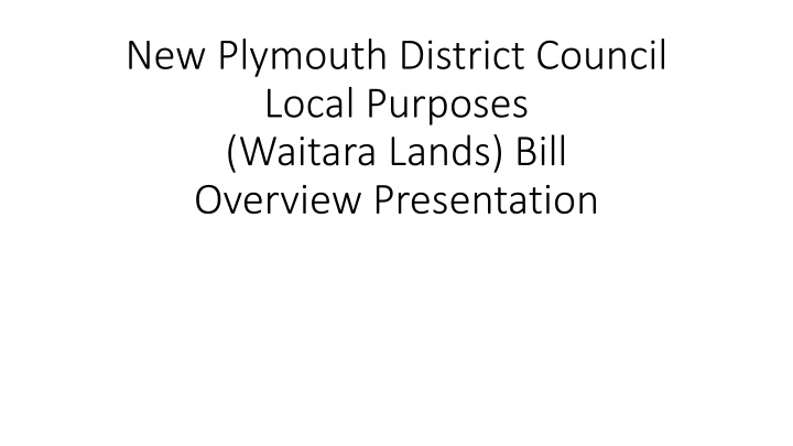 new plymouth district council local purposes