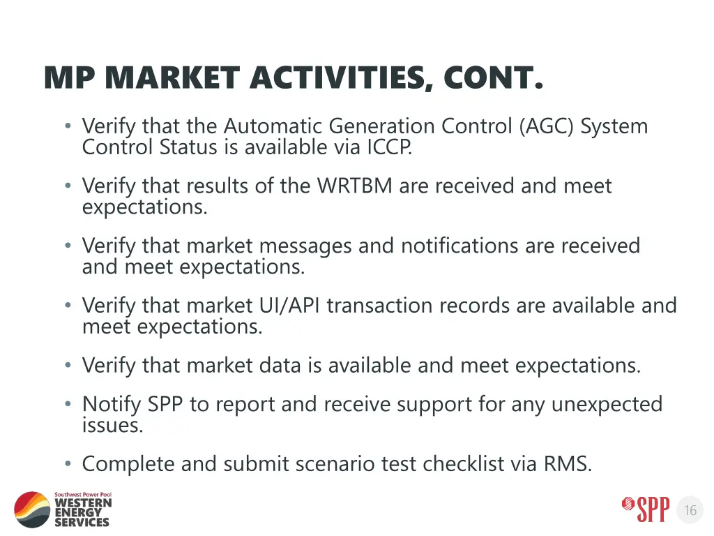 mp market activities cont