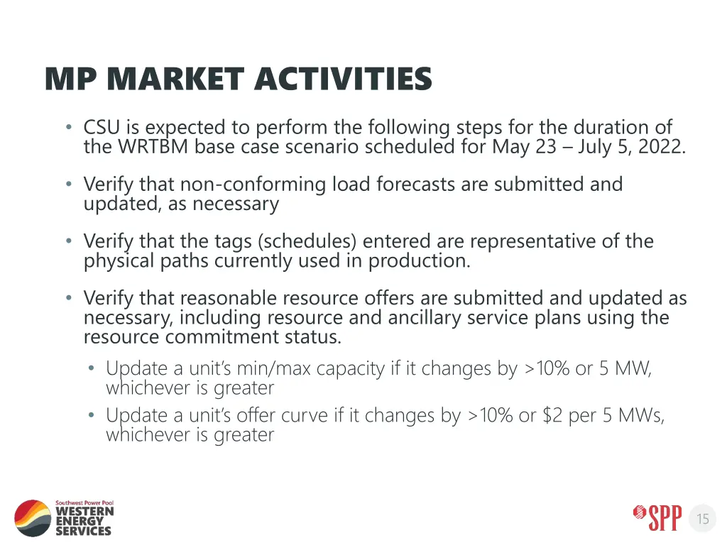 mp market activities