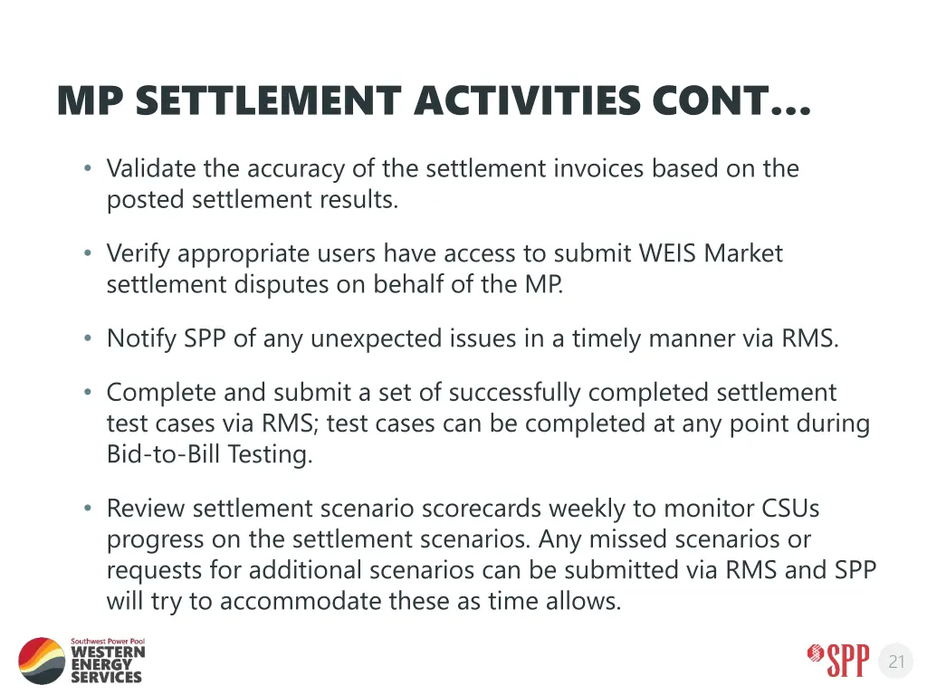 mp settlement activities cont 1