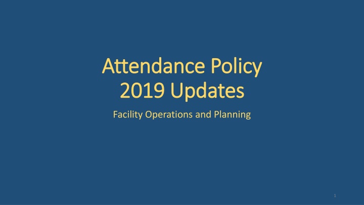 attendance policy attendance policy 2019 updates