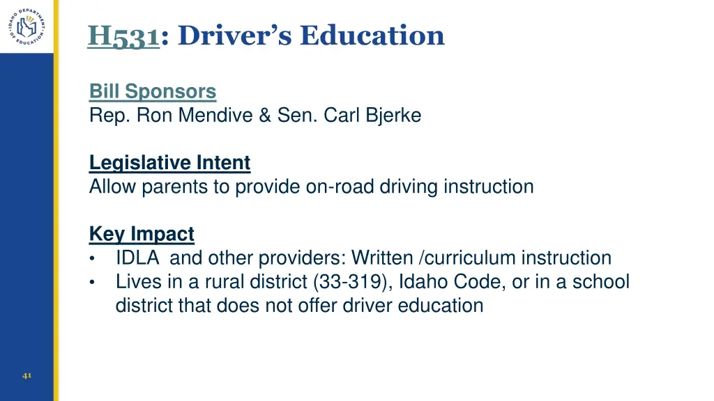 h531 driver s education