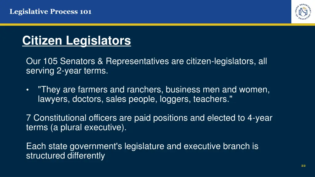 legislative process 101