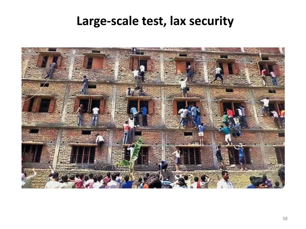 large scale test lax security