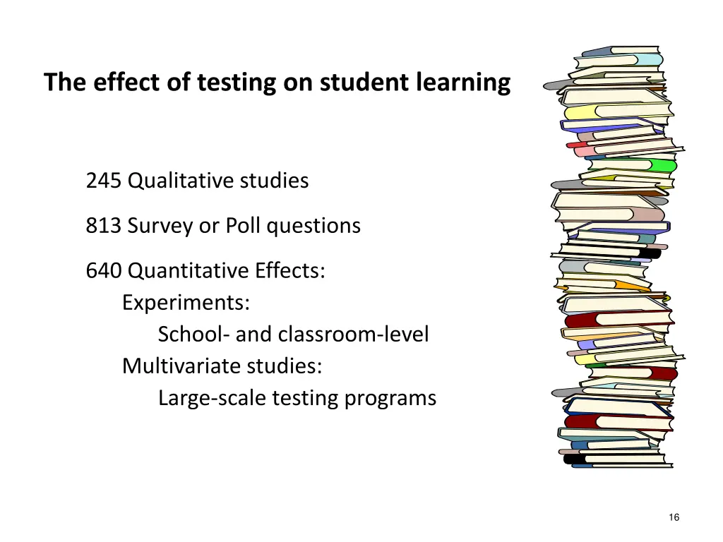 the effect of testing on student learning