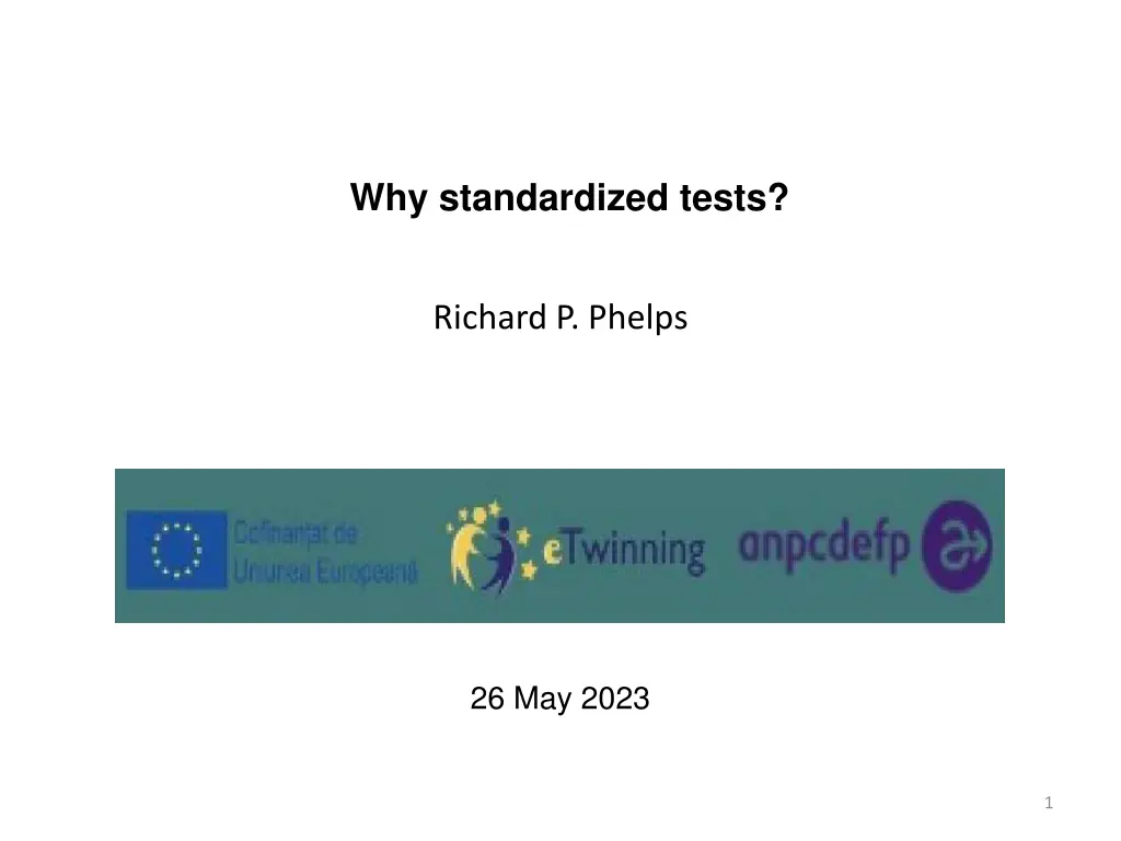 why standardized tests