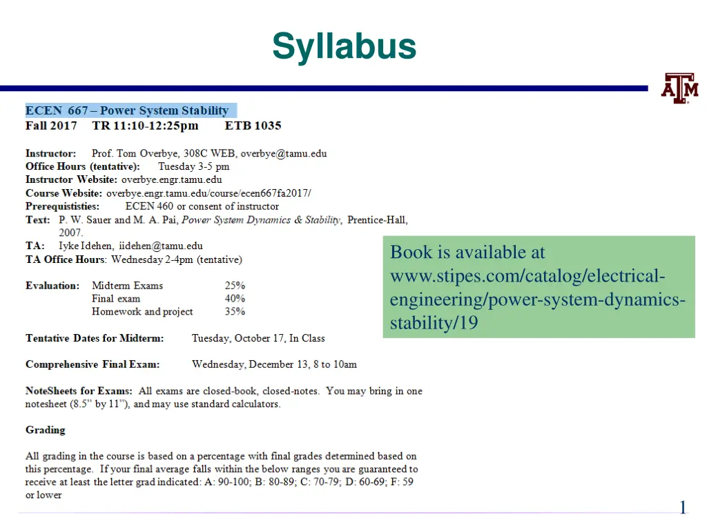 syllabus