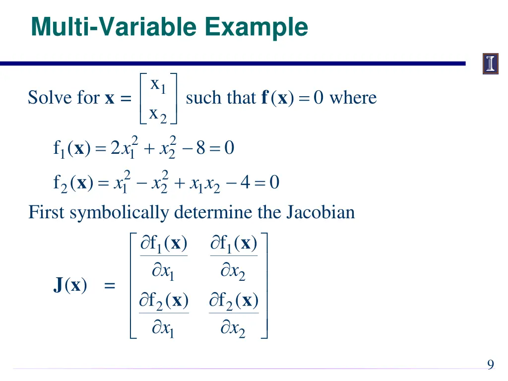 multi variable example