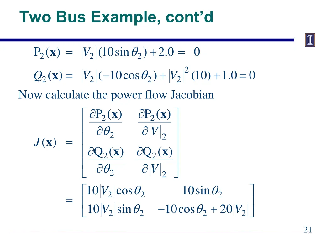 two bus example cont d 1