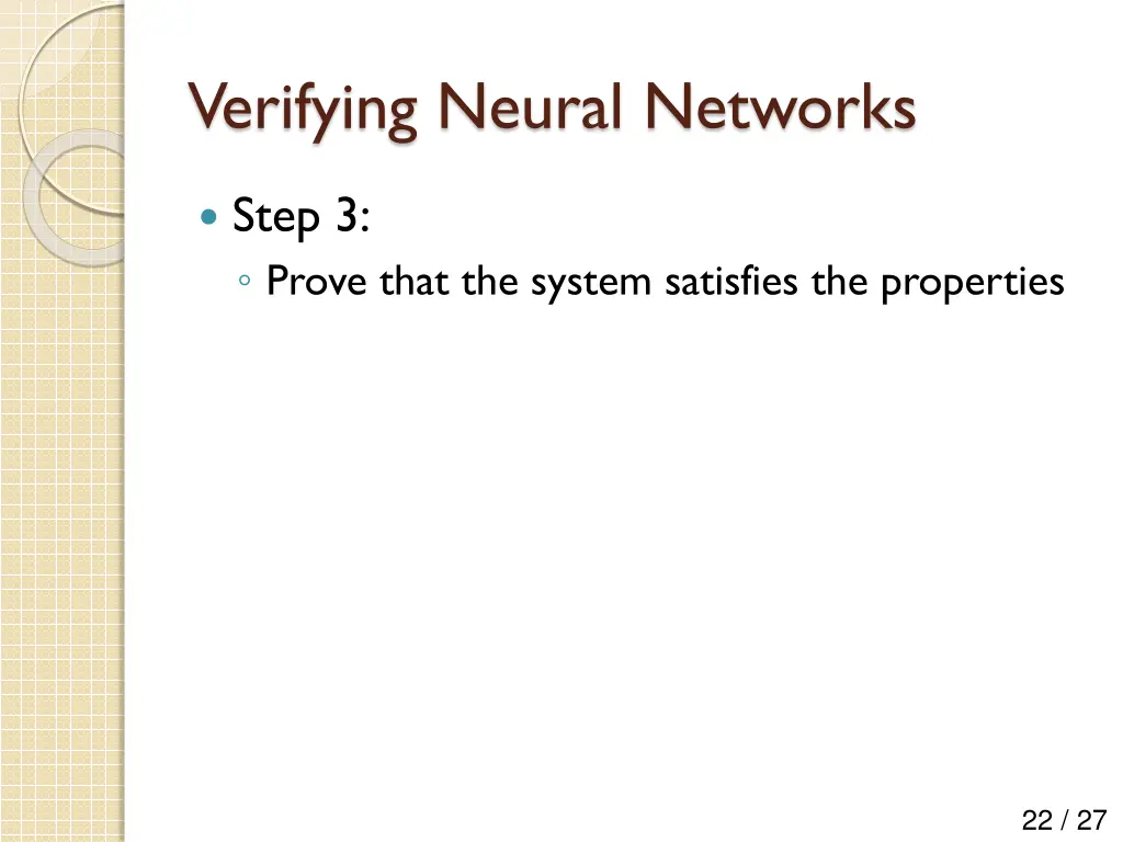 verifying neural networks 2