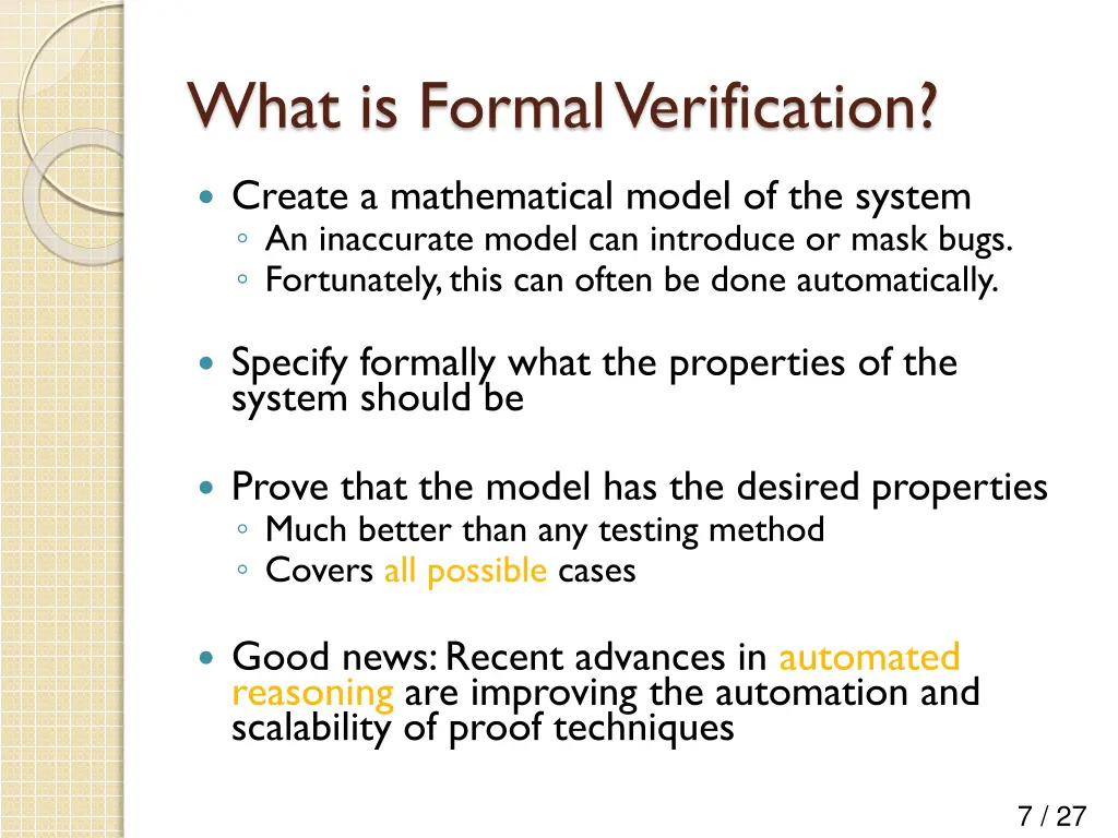 what is formal verification