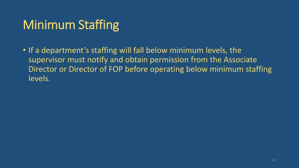 minimum staffing minimum staffing 1