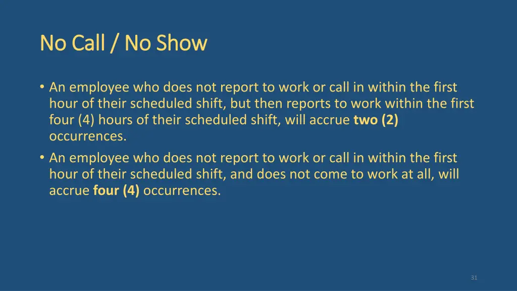 no call no show no call no show 1