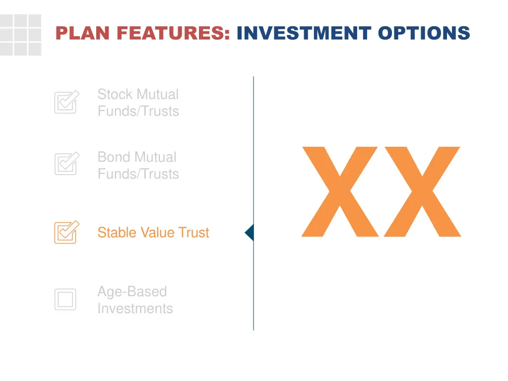 plan features investment options 2