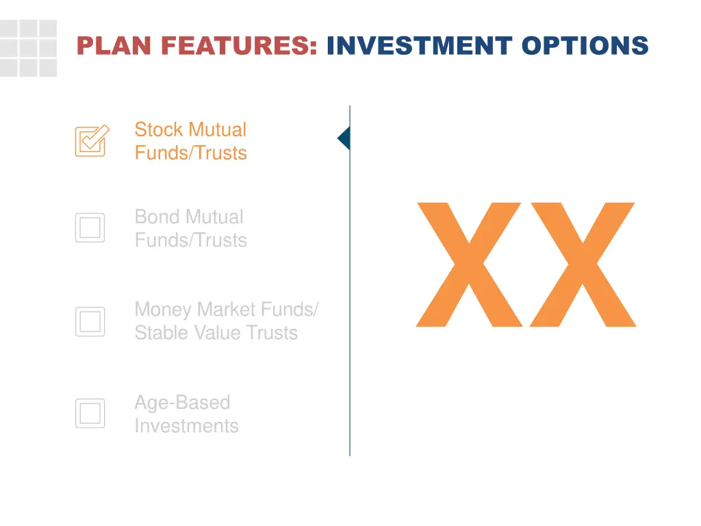 plan features investment options