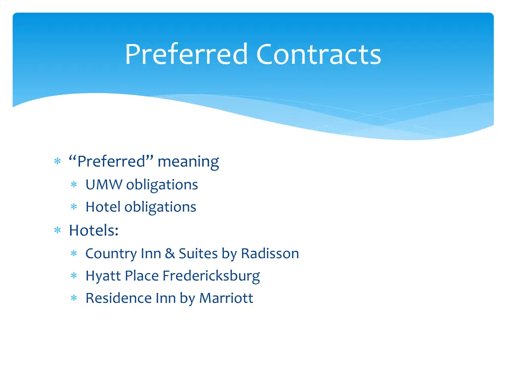 preferred contracts