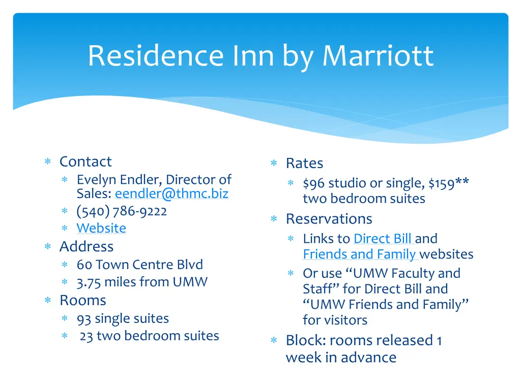 residence inn by marriott