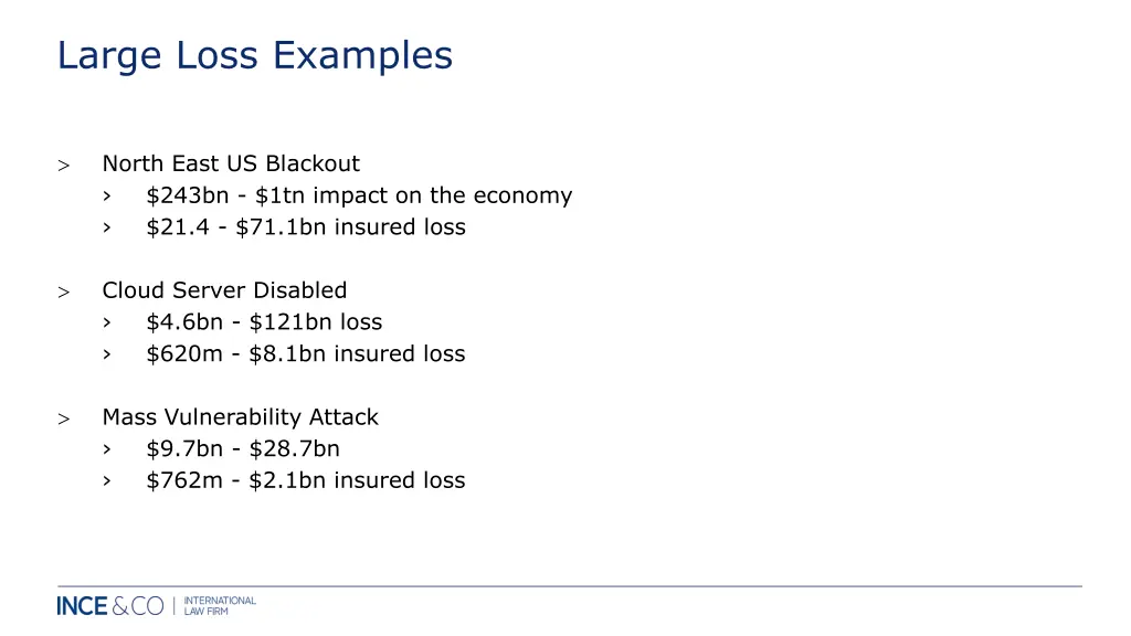 large loss examples