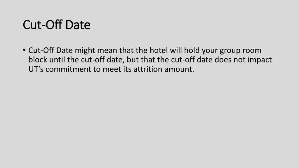 cut cut off date off date 1