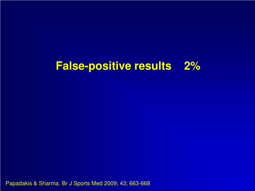 false positive results 2