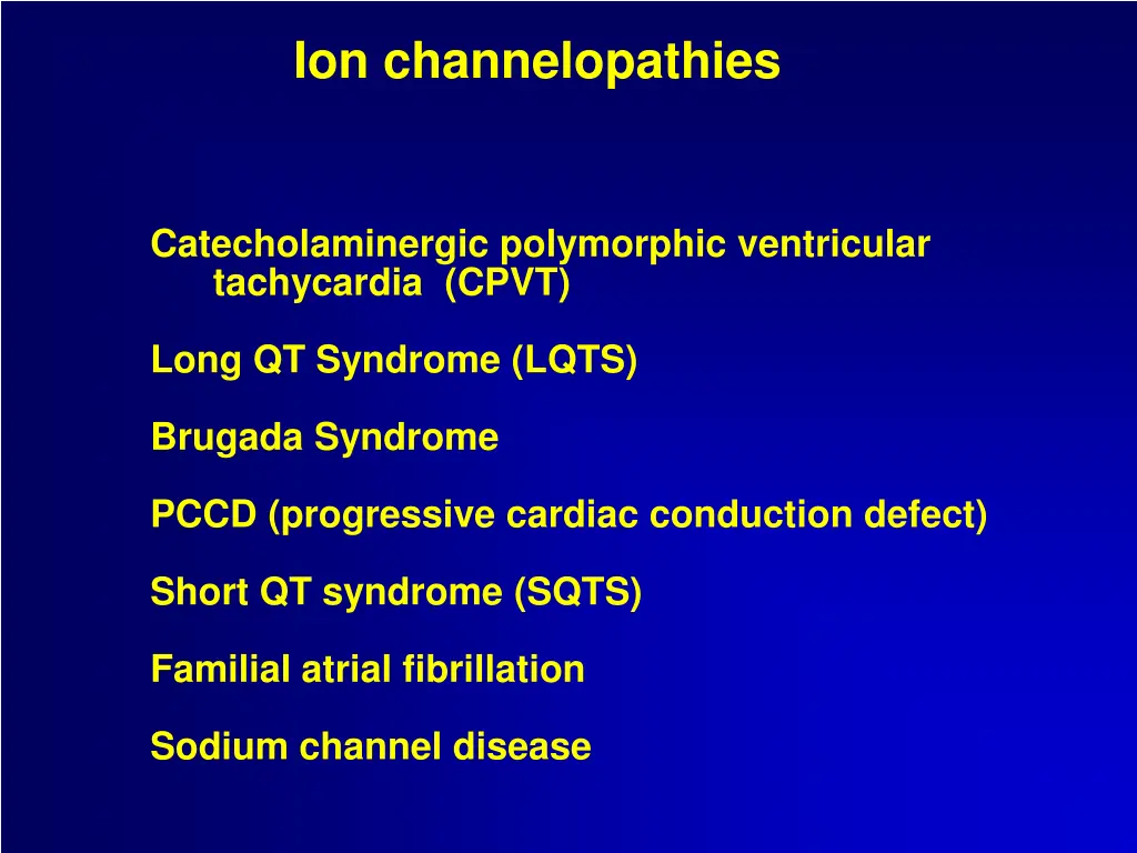 ion channelopathies