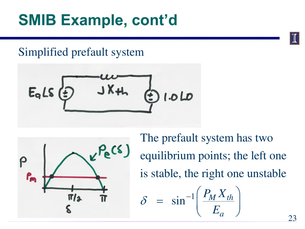 smib example cont d