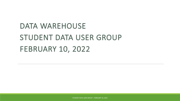 data warehouse data warehouse student data user