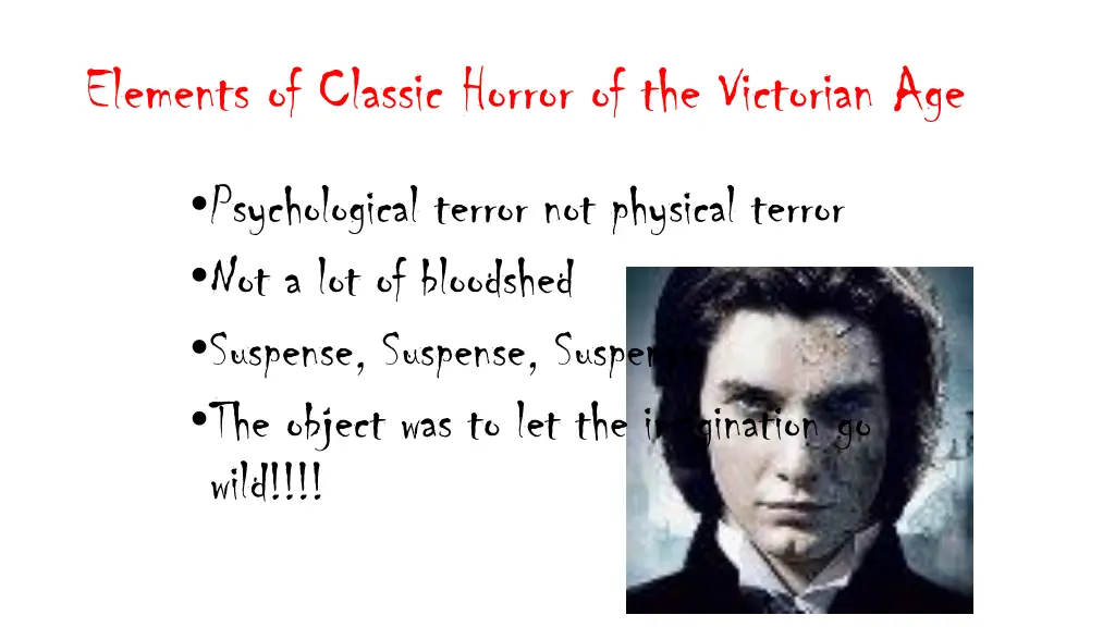 elements of classic horror of the victorian age