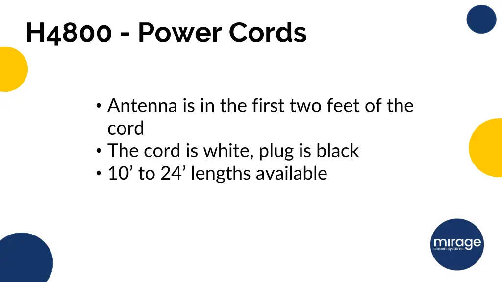 h4800 power cords