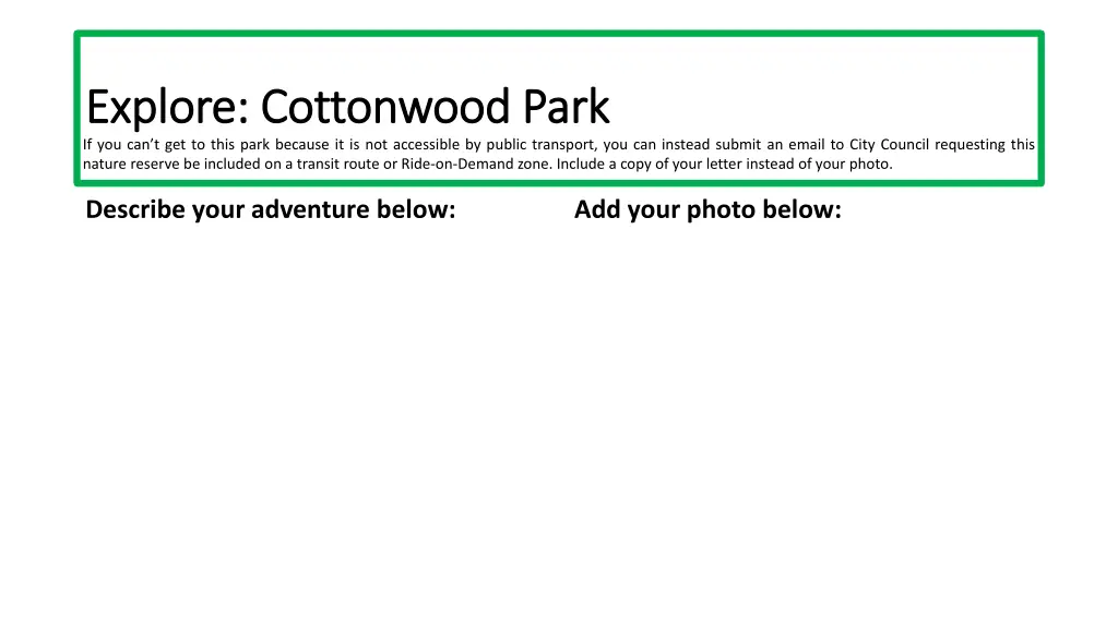 explore cottonwood park explore cottonwood park